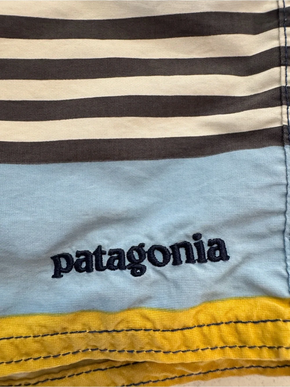 Patagonia® Men’s Wavefarer® Board Shorts- 19'' Style #86621 Size 36 Striped